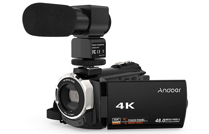 рейтинг видеокамер 2022 года Andoer 4 К 1080 P 48MP