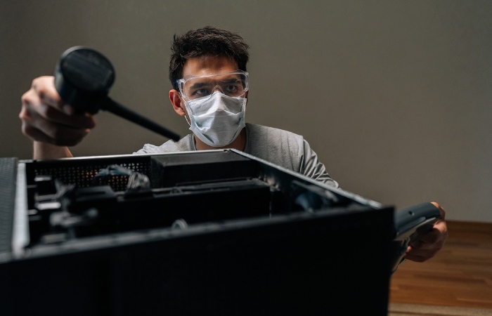 чистка компьютера от пыли