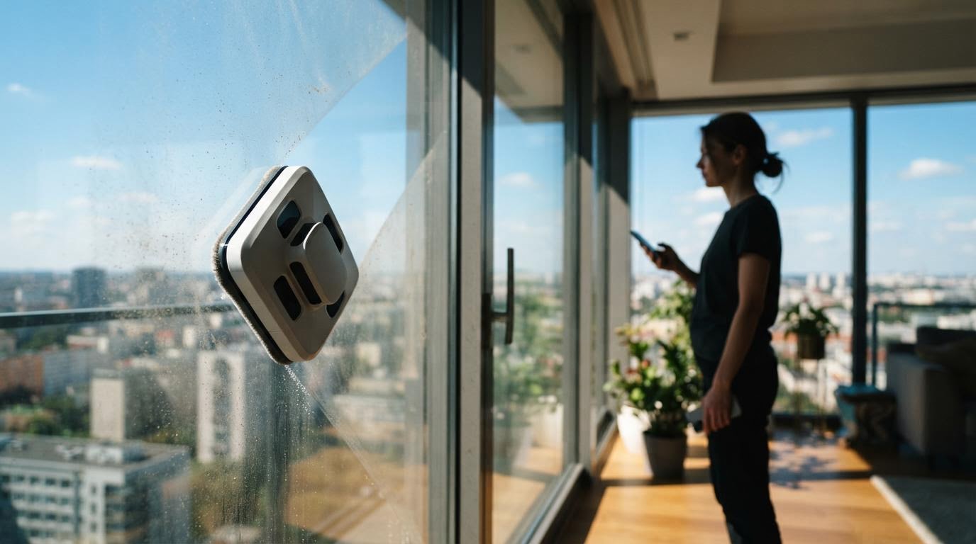Как мыть окна роботом-мойщиком: порядок действий