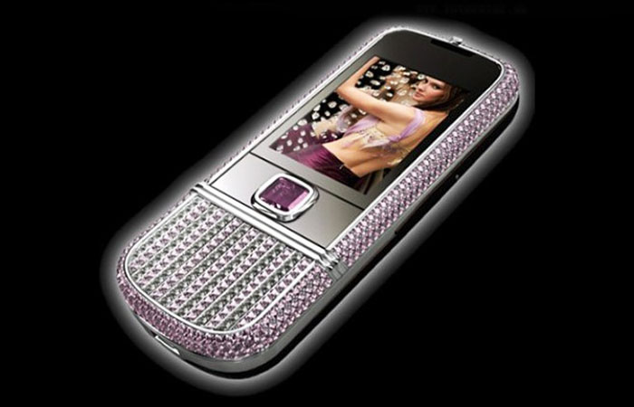 самые дорогие телефоны Nokia 8800 Arte Pink Diamonds